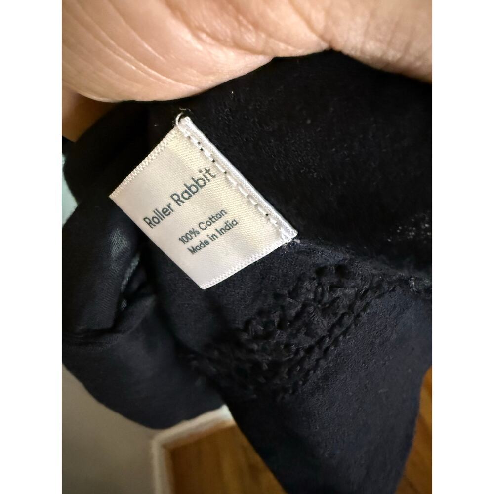 ROLLER RABBIT Faith Embroidered Black shift dress size small - Picture 6 of 10